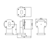 Ku Band L Type Waveguide Rotary Joint