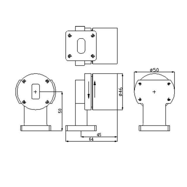 KU Band L Type Waveguide Rotary Joint