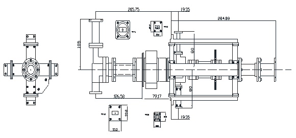 Extend 4 Port Circular Polarization Diplexer