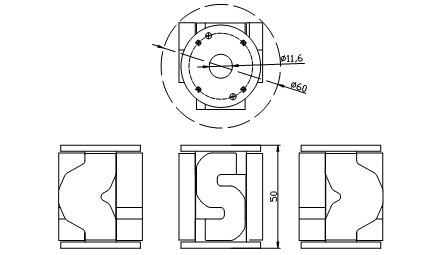 k band 180&deg; phase shifter