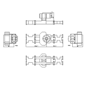 K/KA 4 Port Circular Polarization Diplexer