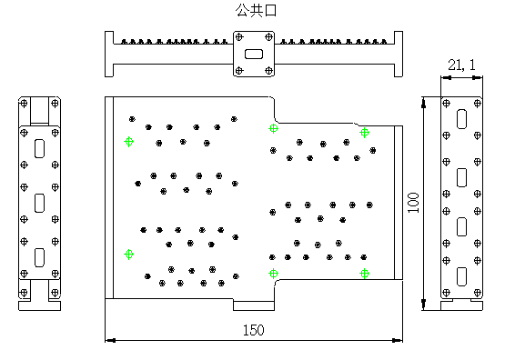 Ka Band 7 Channels diplexer